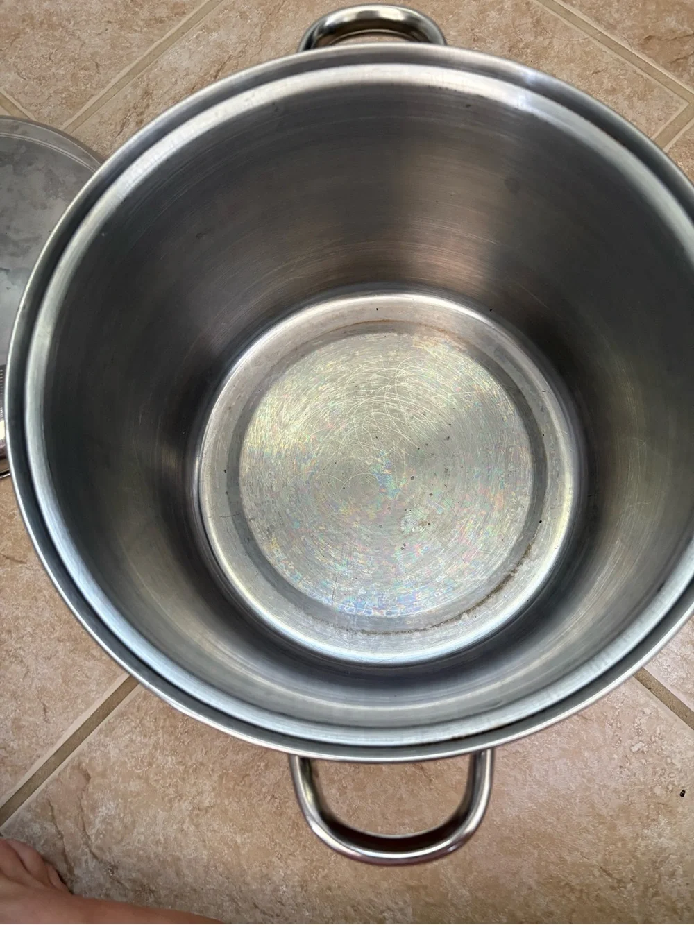 Metro Stainless Steel double boiler stock pot with steamer basket 5-6 quarts
